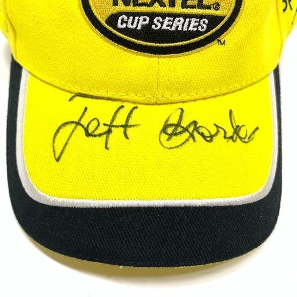 2006 Nascar Nextel Cup Series Hat Mens Yellow Sprint Strapback Adjustable Signed - Picture 2 of 8
